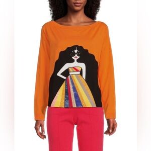 Alice + Olivia Winona Staceface Pullover